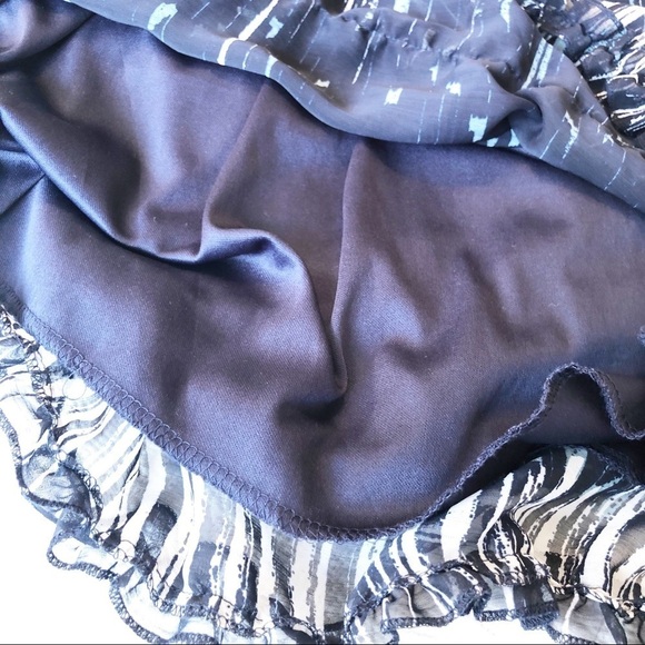 Ya Los Angeles Baby Doll Silk Blend Blue Dress - S - Picture 9 of 10